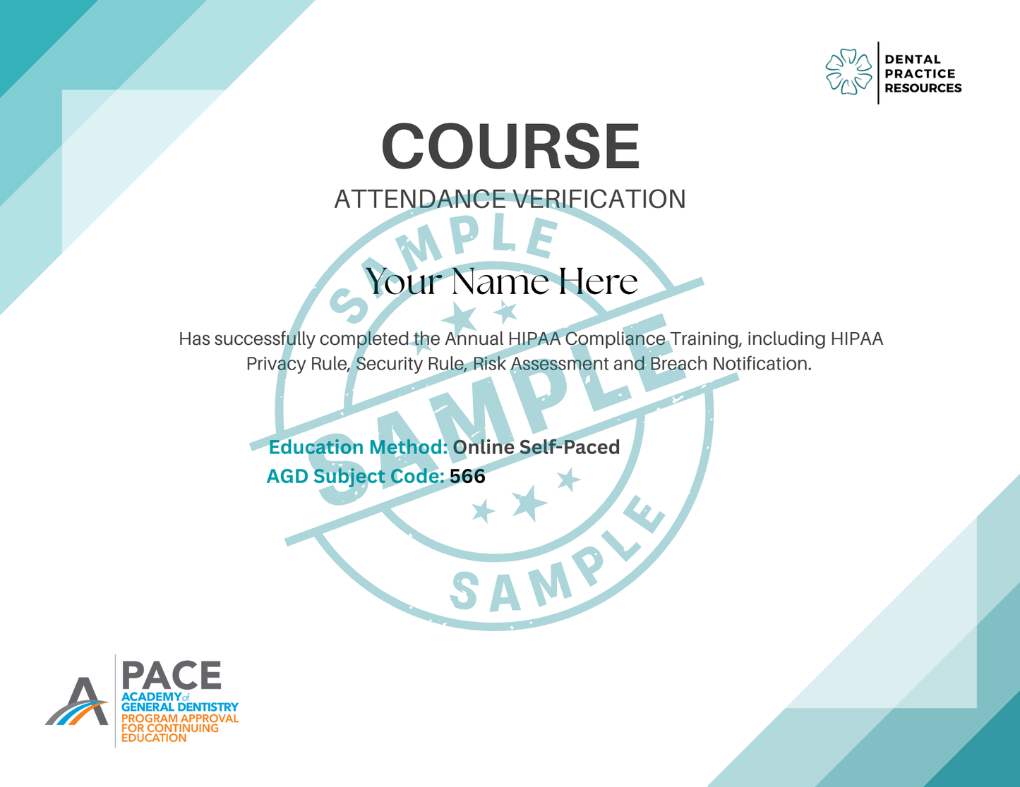 (NO CEU) 2026 HIPAA ONLINE TRAINING - PER PERSON