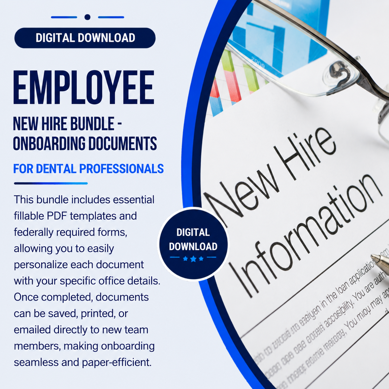 DENTAL NEW HIRE BUNDLE | EMPLOYEE ONBOARDING DOCUMENTS
