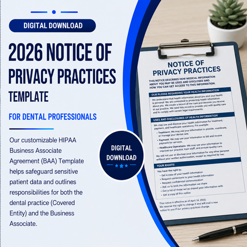 HIPAA Notice of Privacy Practices Template | Dental Practices | 2026 ...