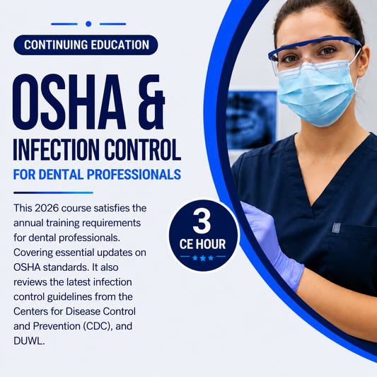 2026 OSHA, INFECTION CONTOL & WATERLINE SAFETY ONLINE - CEU PER PERSON