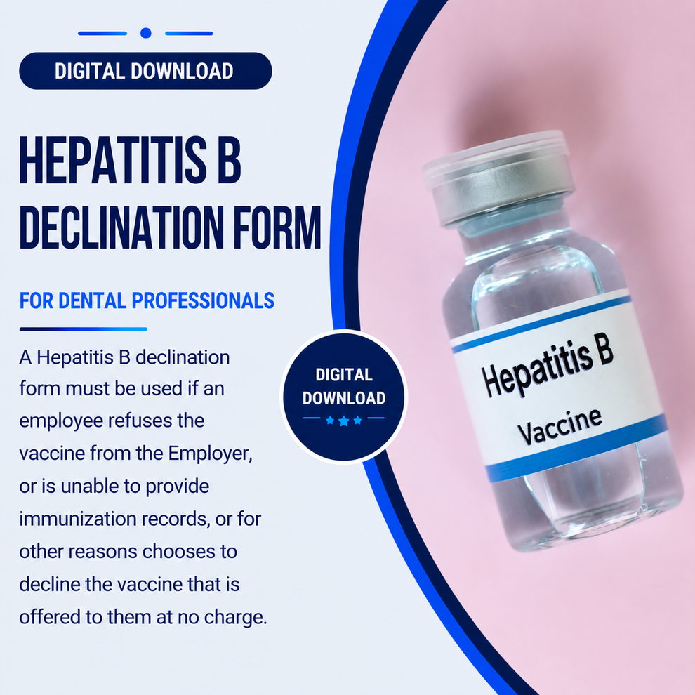 HEPATITIS B DECLINATION FORM – Dental Practice Resources